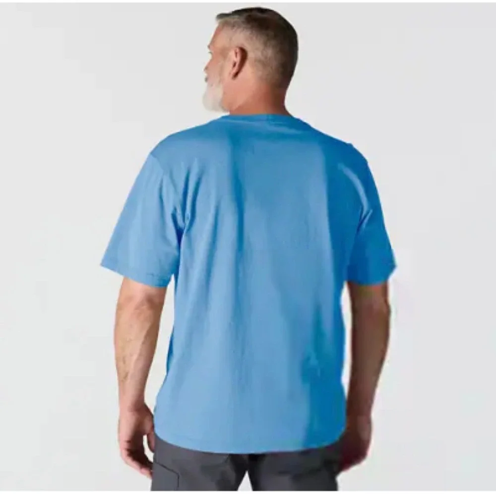 Carhartt Pocket T-Shirt Mens XL Blue Excellent Loose Fit K87 Workwear Tee